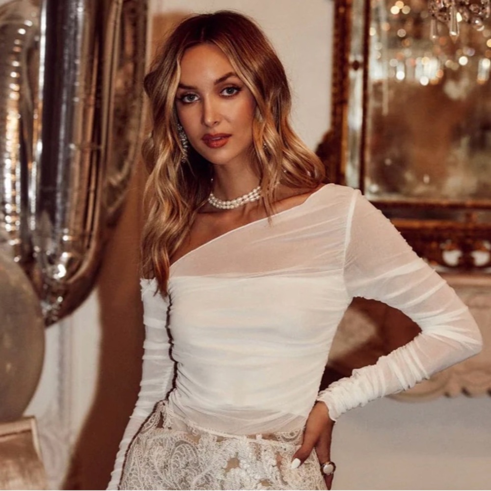 RAMONA WHITE MESH TOP